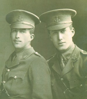 A photo of two soldiers