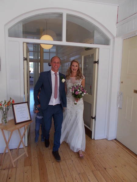 Married couple at the Guildhall