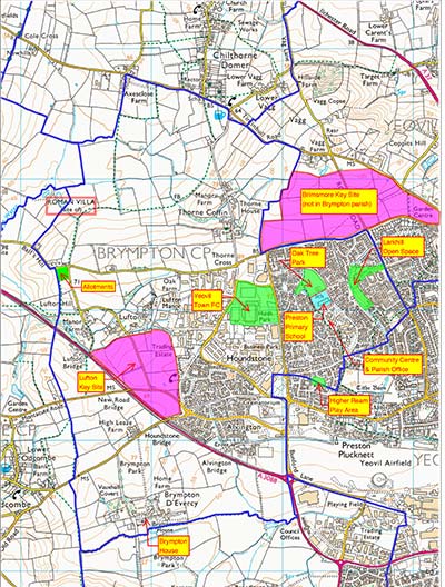 Brymore Map Parish Map - Brympton Parish Council